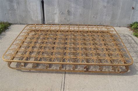 antique iron bed with metal box springs|box springs vs metal beds.